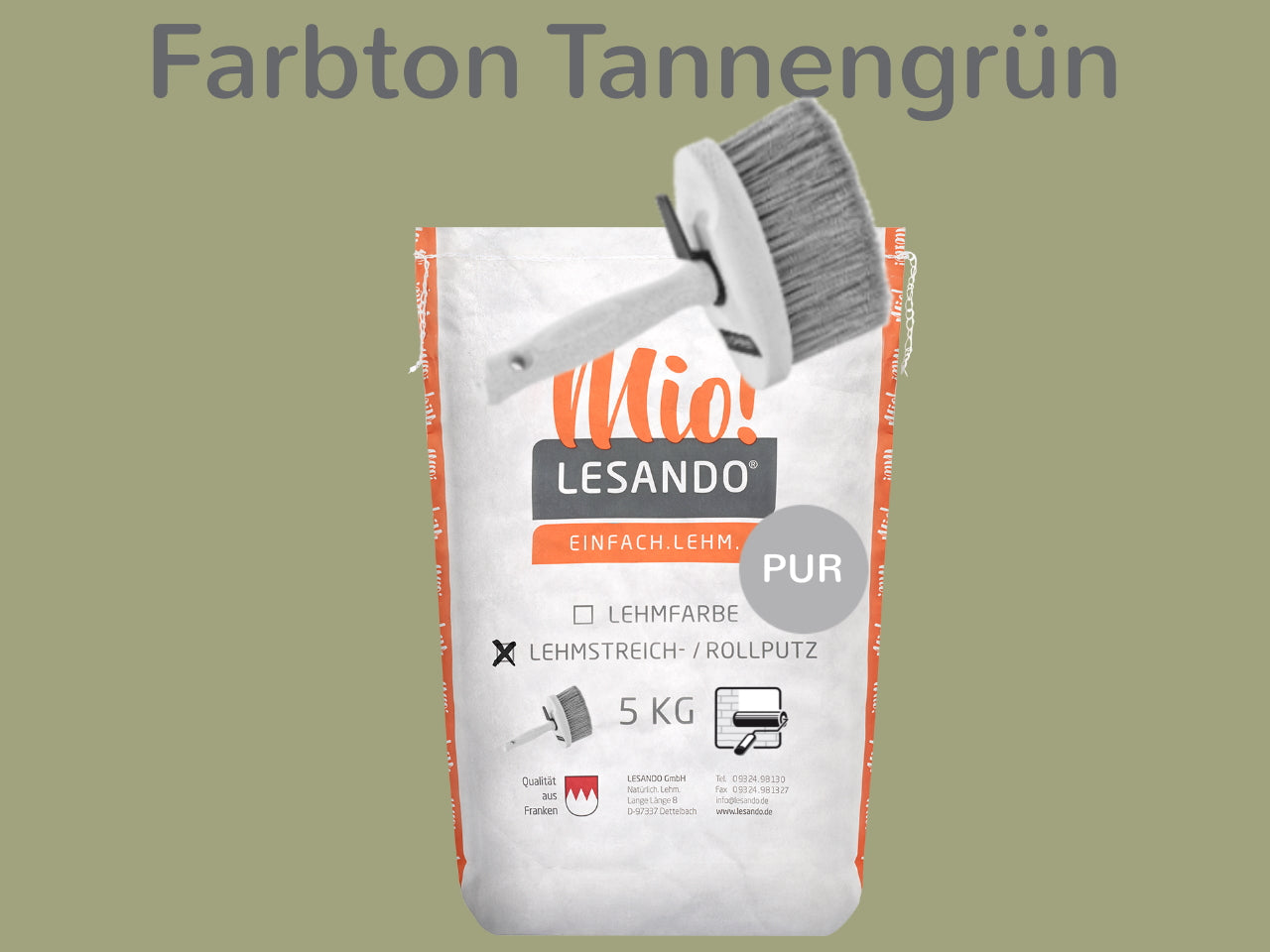 Lehmstreichputz / Lehmrollputz Lesando Mio! PUR
