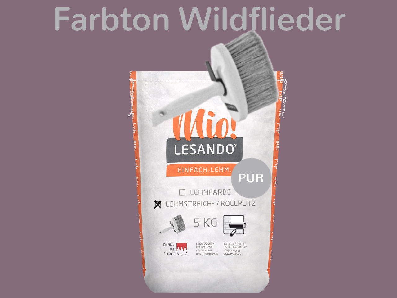 Lehmstreichputz / Lehmrollputz Lesando Mio! PUR
