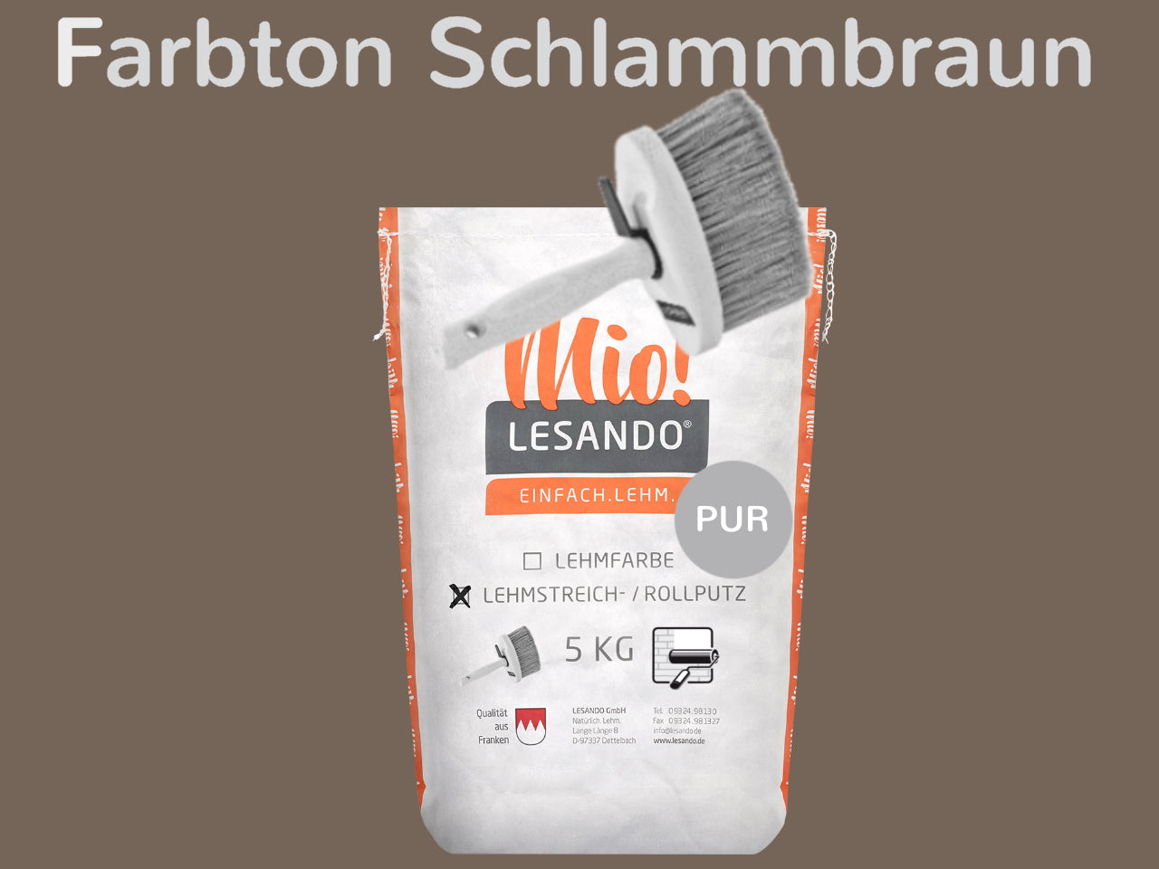 Lehmstreichputz / Lehmrollputz Lesando Mio! PUR