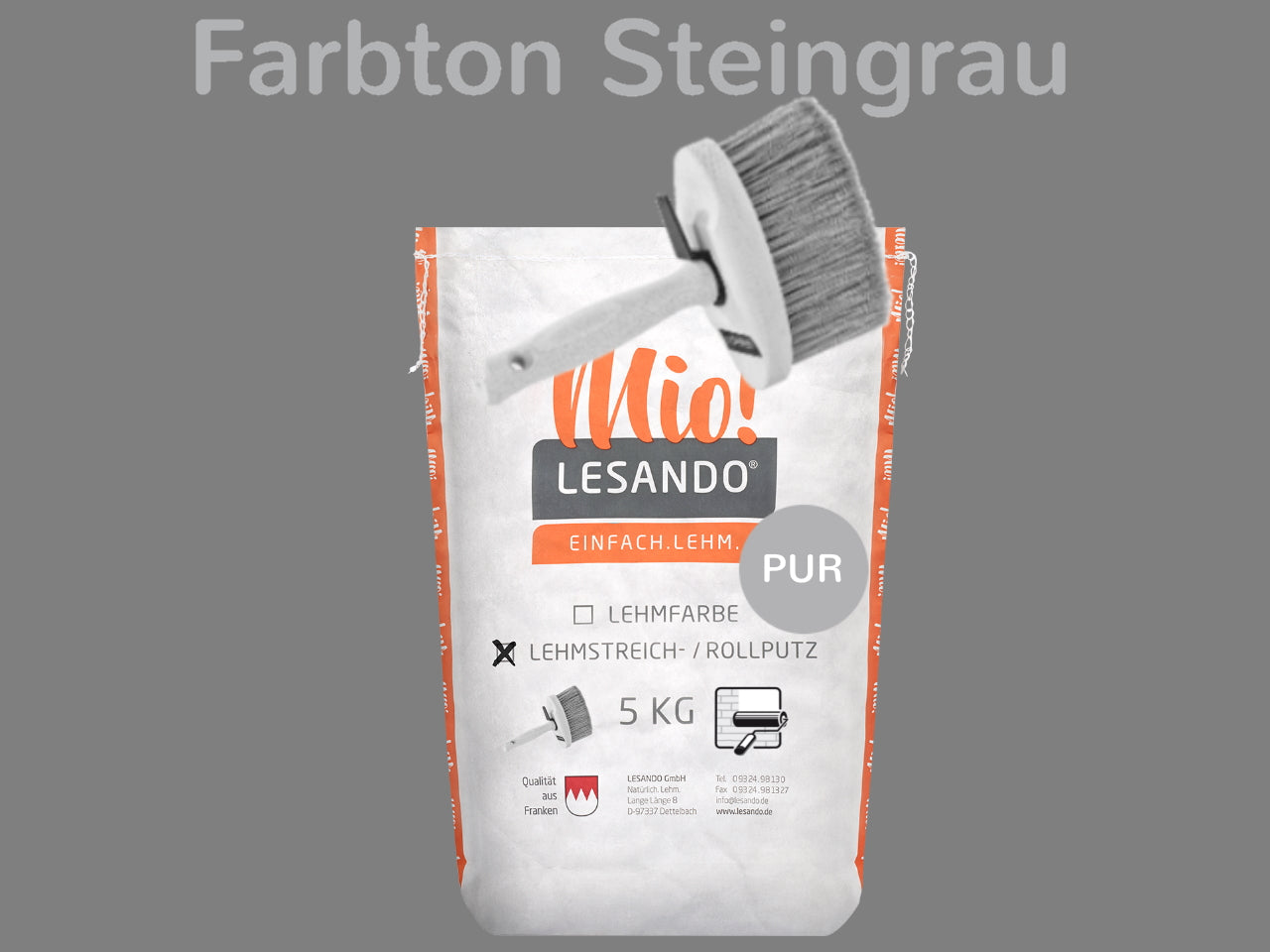 Lehmstreichputz / Lehmrollputz Lesando Mio! PUR