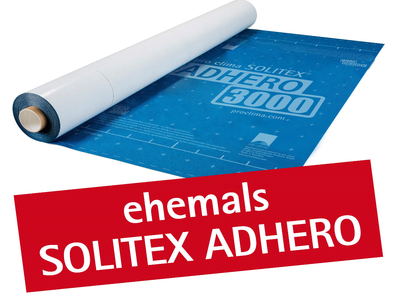 vollflächig klebende, diffusionsoffene Luftdichtungs- und Witterungschutzbahn SOLITEX ADHERO 3000