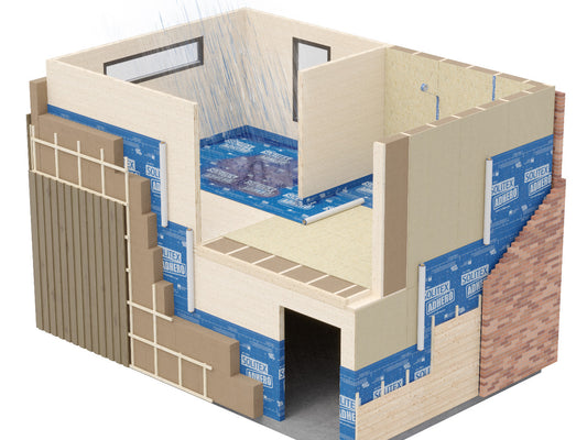 vollflächig klebende, diffusionsoffene Luftdichtungs- und Witterungschutzbahn SOLITEX ADHERO 3000