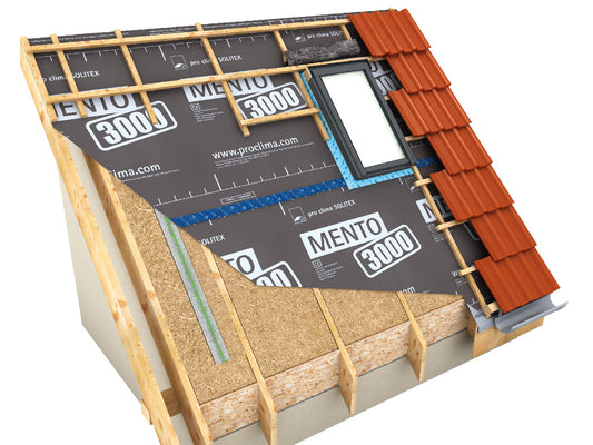 Mittelschwere Unterspannbahn / Unterdeckbahn / Winddichtung SOLITEX MENTO 3000