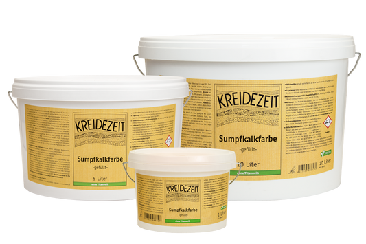 Kreidezeit Sumpfkalkfarbe gefüllt