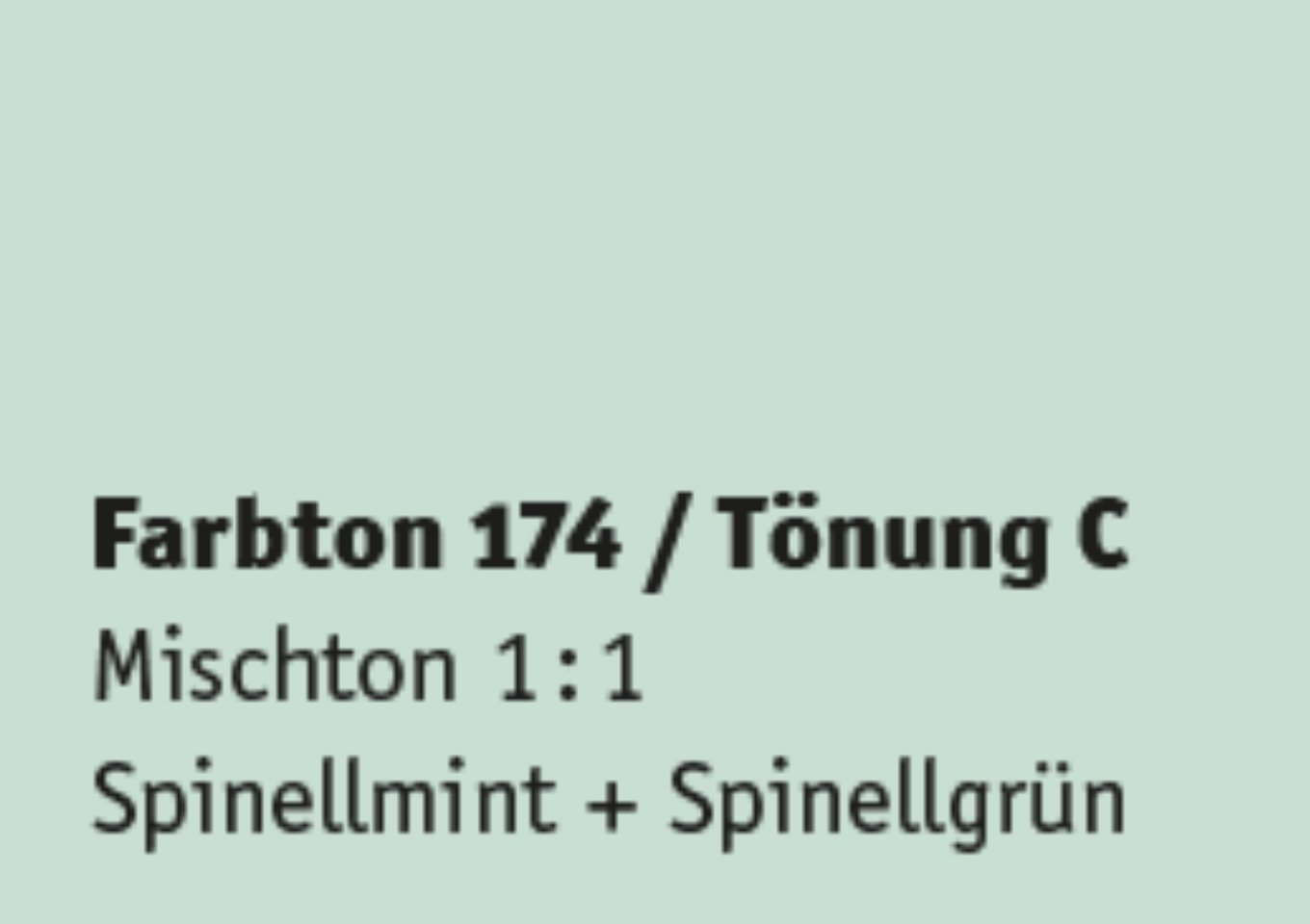 Kreidezeit Farbpigmentmischungen für Sumpfkalkfarben Farbton 169-180