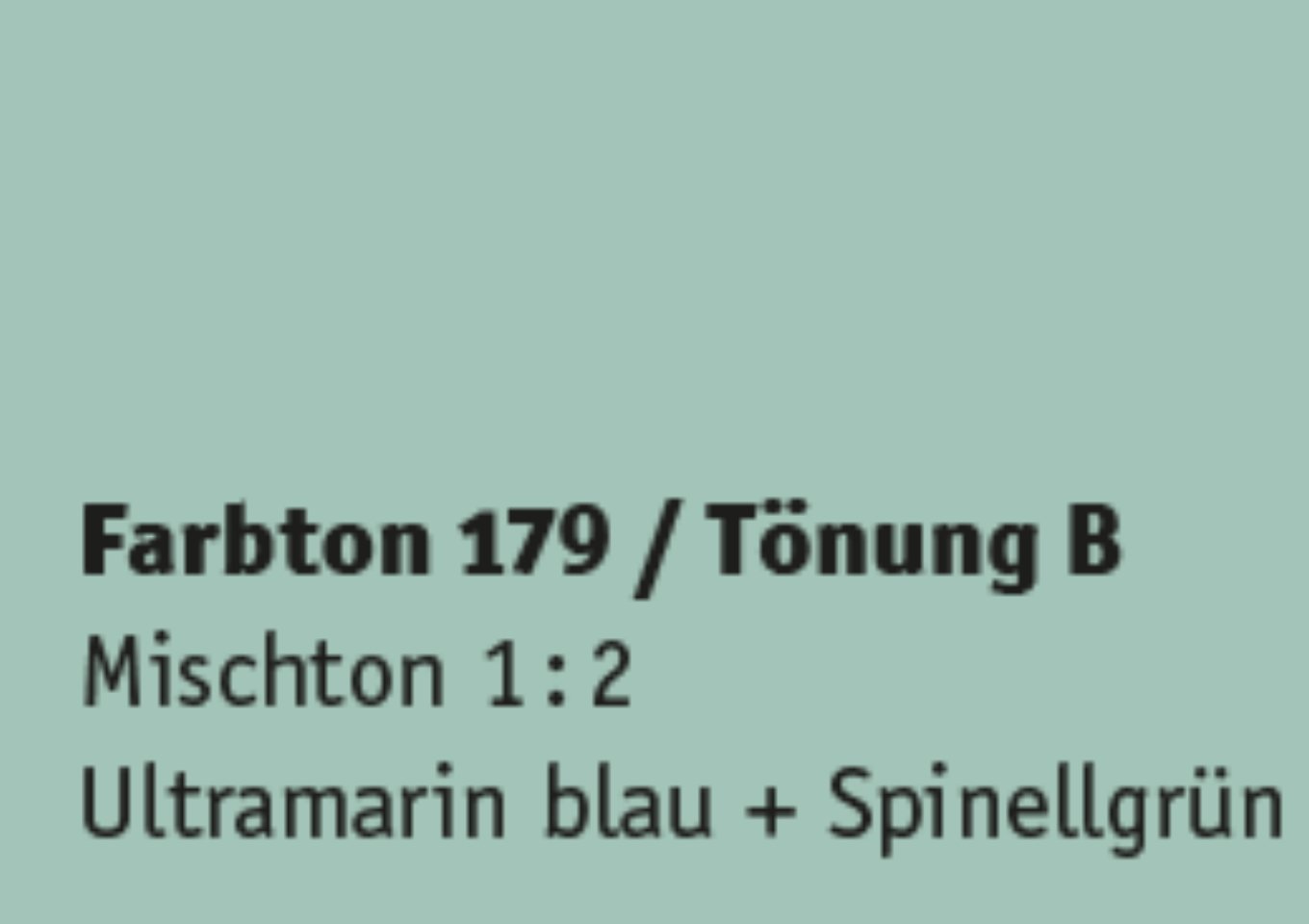 Kreidezeit Farbpigmentmischungen für Sumpfkalkfarben Farbton 169-180