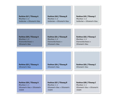 Kreidezeit Vega Wandfarbe pigmentiert Farbton 217-228