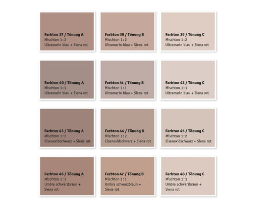 Kreidezeit Vega Wandfarbe pigmentiert Farbton 37-48