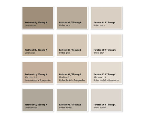 Kreidezeit Vega Wandfarbe pigmentiert Farbton 85-96