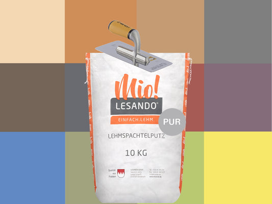 farbiger Lehmputz Lesando Mio! PUR