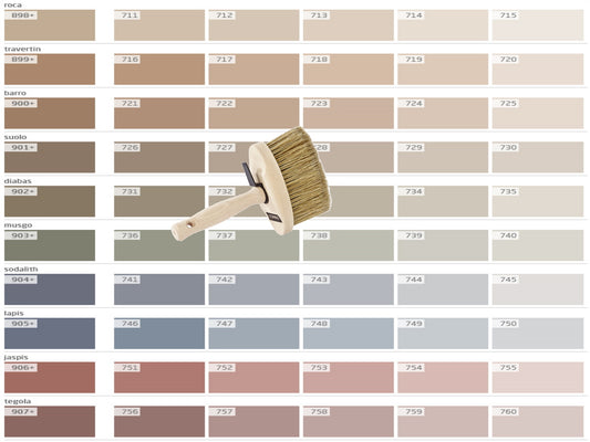 Lehmstreichputz Lesando (Bravo+Effekt Furioso) Farbserie anno 1