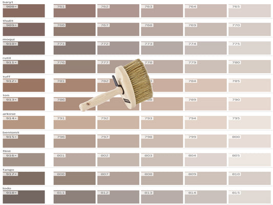 Lehmstreichputz Lesando (Bravo+Effekt Furioso) Farbserie anno 2