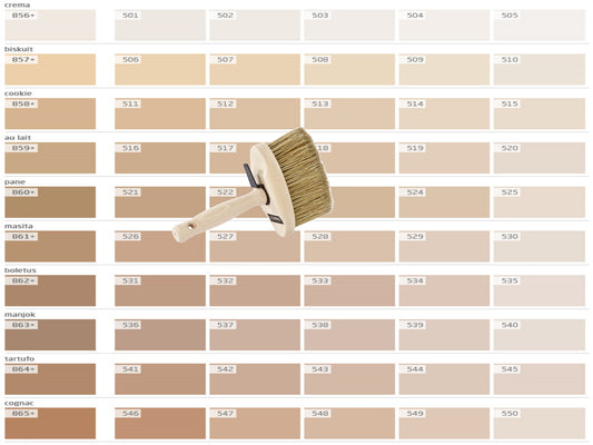 Lehmstreichputz Lesando (Bravo+Effekt Furioso) Farbserie eco 1
