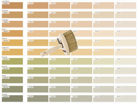 Lehmstreichputz Lesando (Bravo+Effekt Furioso) Farbserie eco 2
