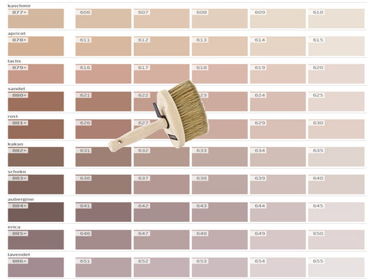 Lehmstreichputz Lesando (Bravo+Effekt Furioso) Farbserie eterno 1