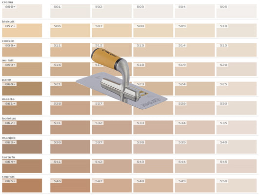 farbiger Lehmputz, Lehmdekorputz Capriccio, Farbserie eco 1