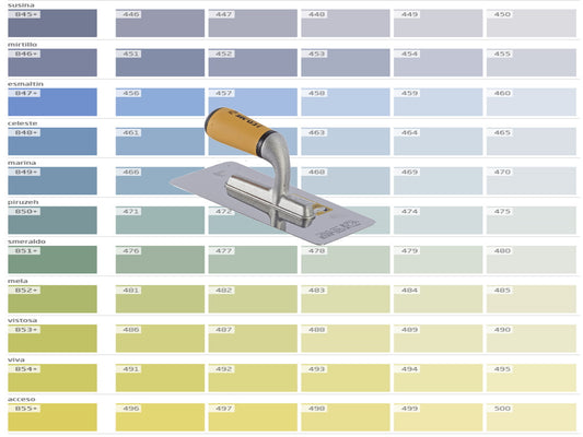 farbiger Lehmputz, Lehmdekorputz Capriccio, Farbserie modo 2