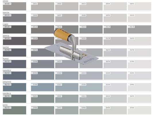 farbiger Lehmputz, Lehmdekorputz Capriccio, Farbserie puro 1