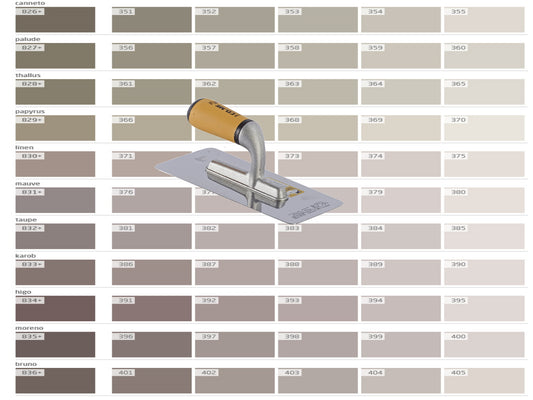 farbiger Lehmputz, Lehmdekorputz Capriccio, Farbserie puro 2